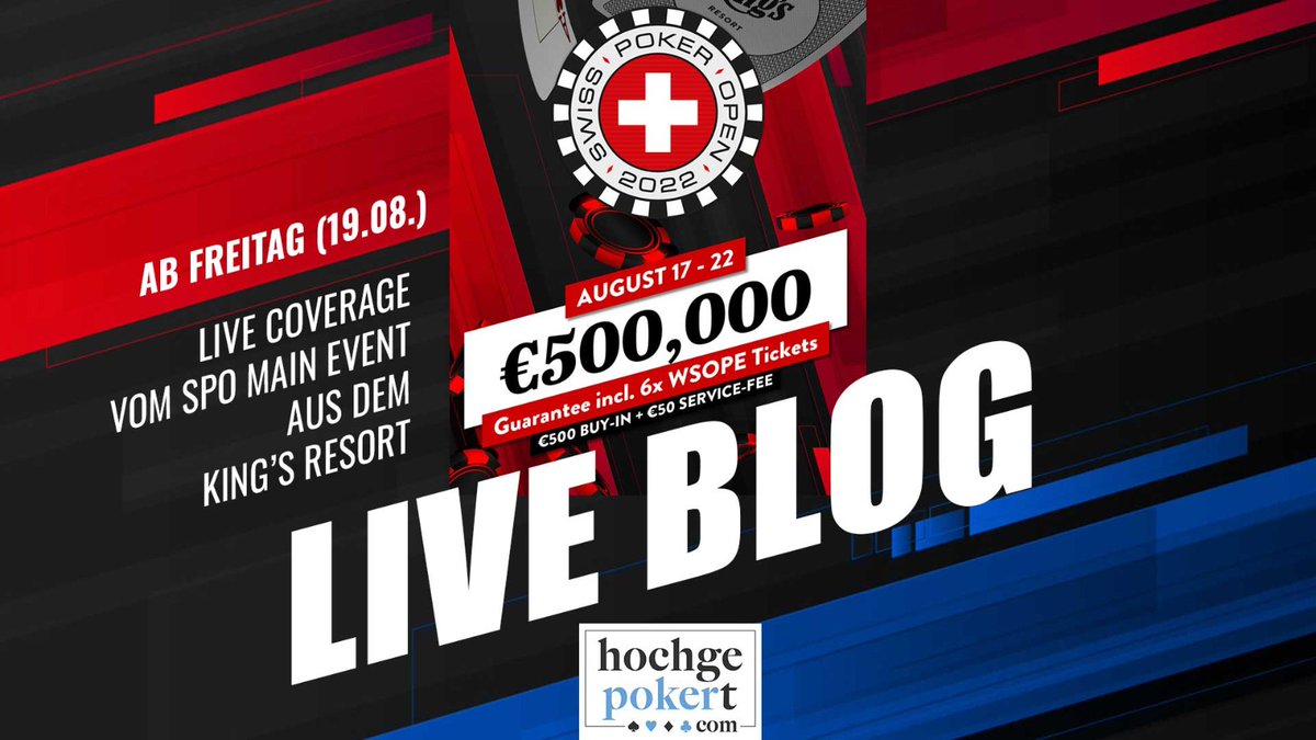 hochgepokert's tweet photo. π’π£π¨πΏπΆπ¨ππ£π’ Ab Freitag gibt es den exklusiven HGP Live-Blog von den Swiss Poker Open im King's Resort! π’π£π¨πΏπΆπ¨ππ£π’
#kings #pokerroomkings #rozvadov #kingsresort #livepoker #pokertschechien #swisspokeropen #spo
https://t.co/SwePoRJz9a https://t.co/R1XTfl47Ze