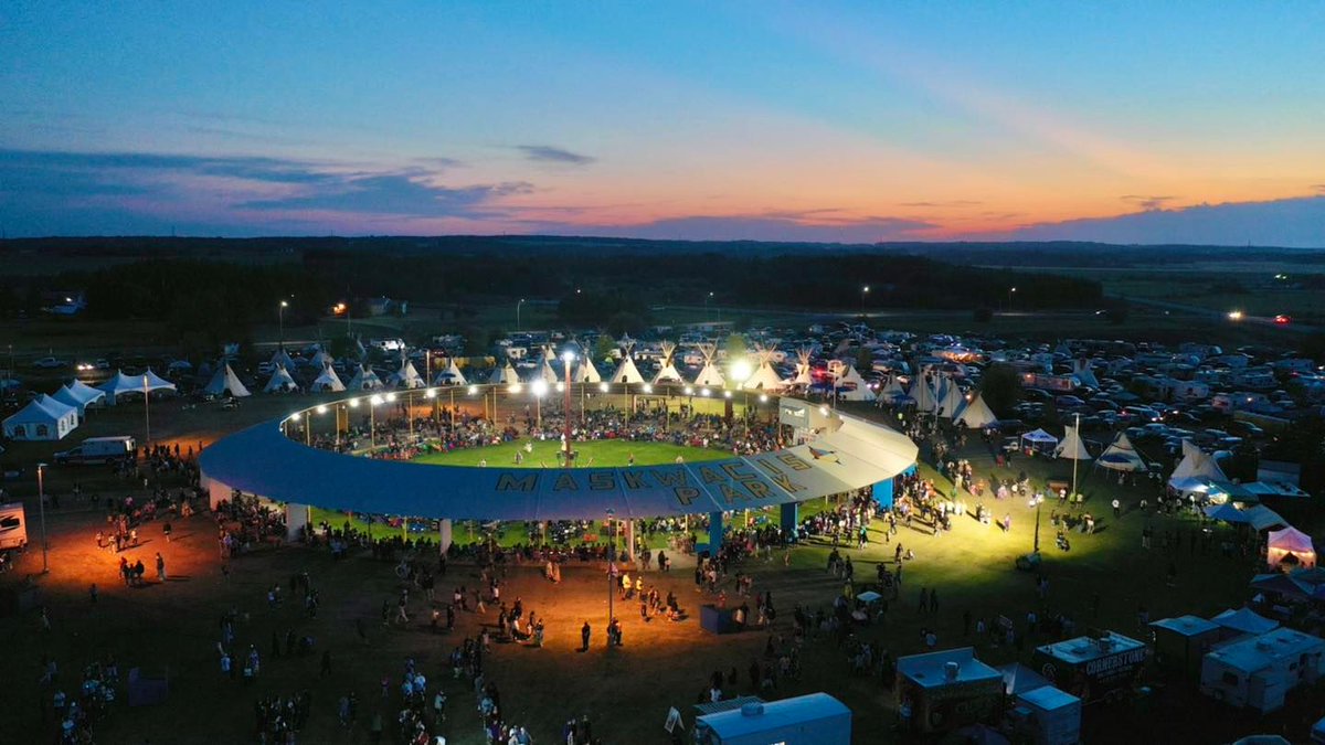 <a href="/SamsonCree/">Samson Cree Nation</a> <a href="/iamstomp/">Tom</a> #Drone photograph of the #SamsonCree #PowWow2022 by Thomas Crier.
