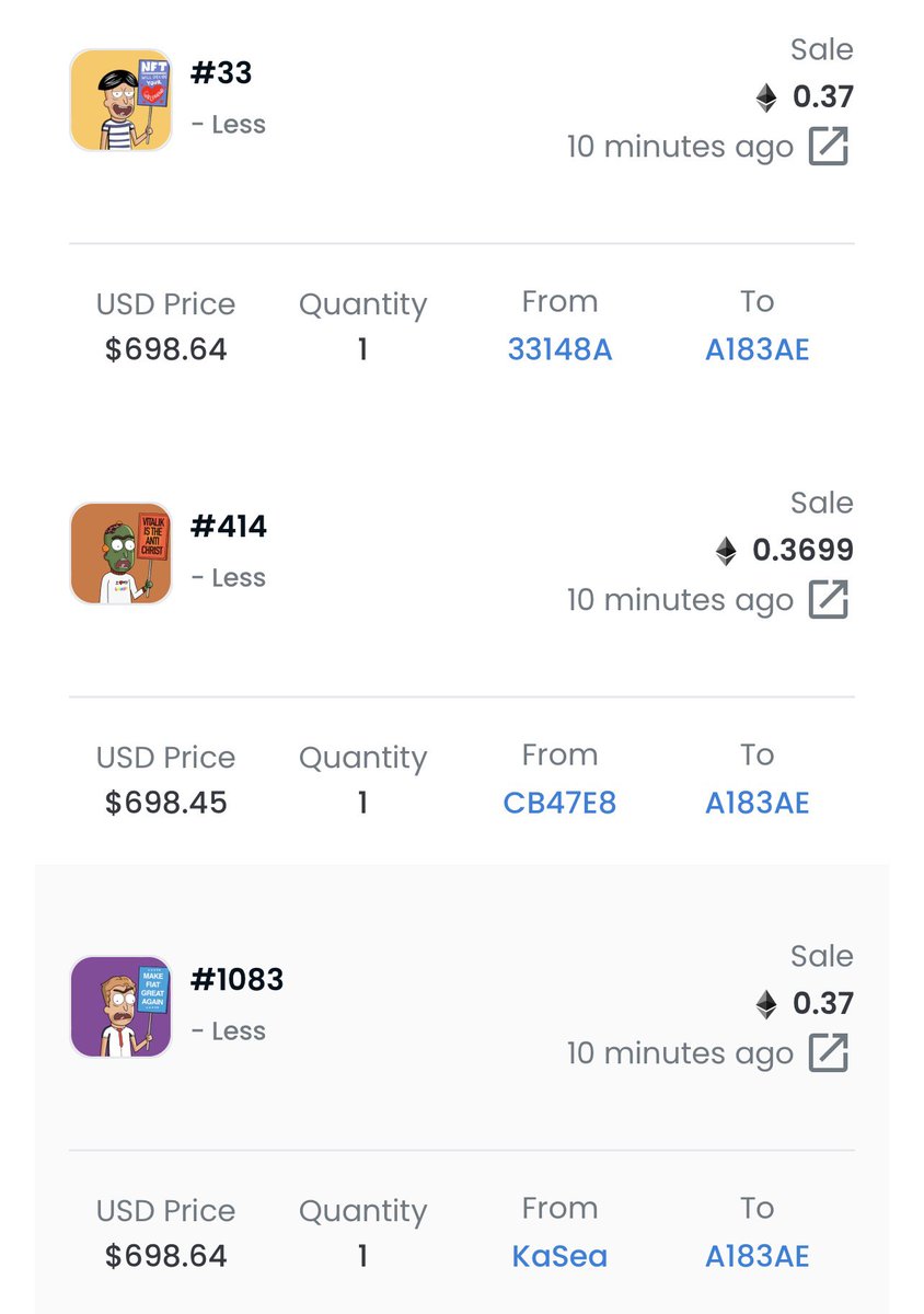 GodHatesNFTees's tweet photo. Smart people make smart decisions. Sometimes the difference is who manages to predict in time. Community wallet just swept several NFTs, no coincidence. Community knows what's coming https://t.co/ciq4mnMggJ