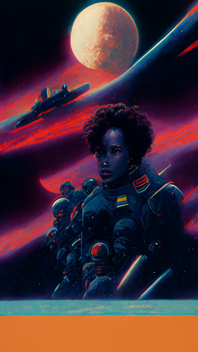 V01DConceptz's tweet photo. Arlene’s Odyssey👩🏾‍🚀

Been storyboarding the concept using MidJourney so here’s a sneak peak of the concepts https://t.co/X96r6Mxw2P