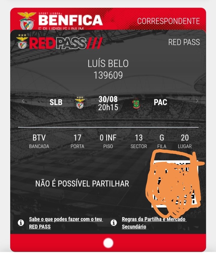 lui91262240's tweet image. Vendo red pass para o jogo com o Paços de Ferreira, preço de sócio 
#redpass #benfica