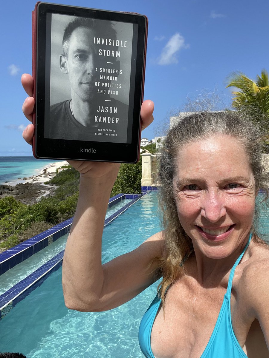 bethanyriskin's tweet photo. Just finished reading “Invisible Storm: A Soldier’s Memoir of Politics and PTSD” by ⁦Jason Kander⁩. A most excellent book for understanding what our soldiers go through at war and upon returning home. I am humbled. Thank you, ⁦@JasonKander⁩! #Anguilla⁩ #ShoalBay https://t.co/37Ca6Ia4b8