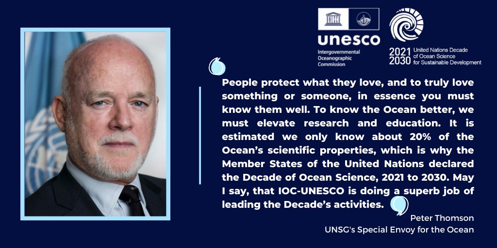 2022 #InternationalYouthDay✨🇮🇹🌊 At #UNESCO Regional Bureau in #Venice, Peter Thomson, UNSG's Special Envoy for the Ocean, met our incredible #youth & shared a powerful message about the importance of the #OceanDecade for achieving a sustainable future. 🙋‍♀️Join us💙@ThomsonFiji