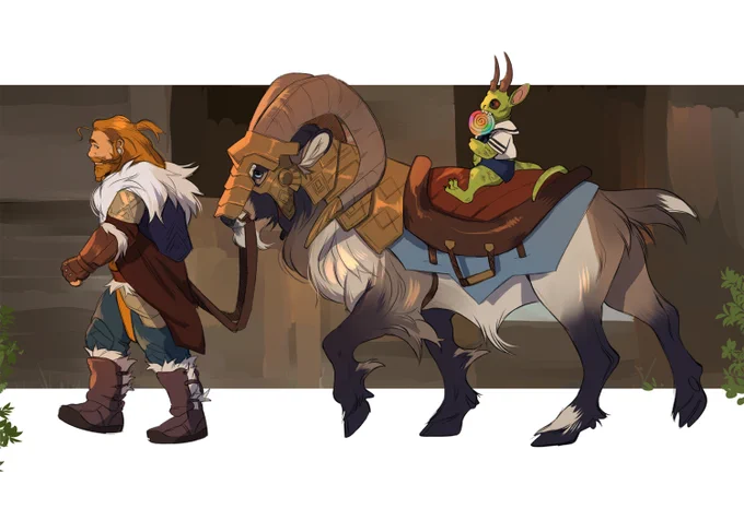 Over the past few months Ive done a bit of D&amp;D stuff to bring me joy, I love my dwarf guy so much.. Oz got a war ram, Arnil is very well behaved oh and theres Jiri! My awful little Tabaxi 