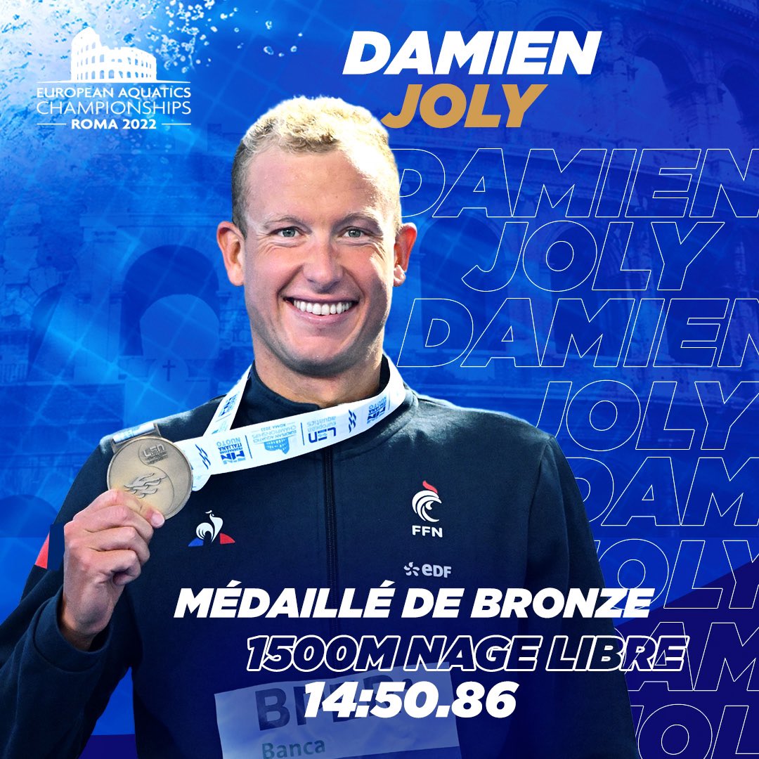 FFNatation's tweet photo. #EnDirect #Rome2022 #Natation
Une médaille aussi attendue que méritée ! Bravo @JolySwim 👏🏼🇫🇷🥉
📸KMSP/S.KEMPINAIRE 
#TeamFrance #TeamFFN https://t.co/jyu2w2K8gw