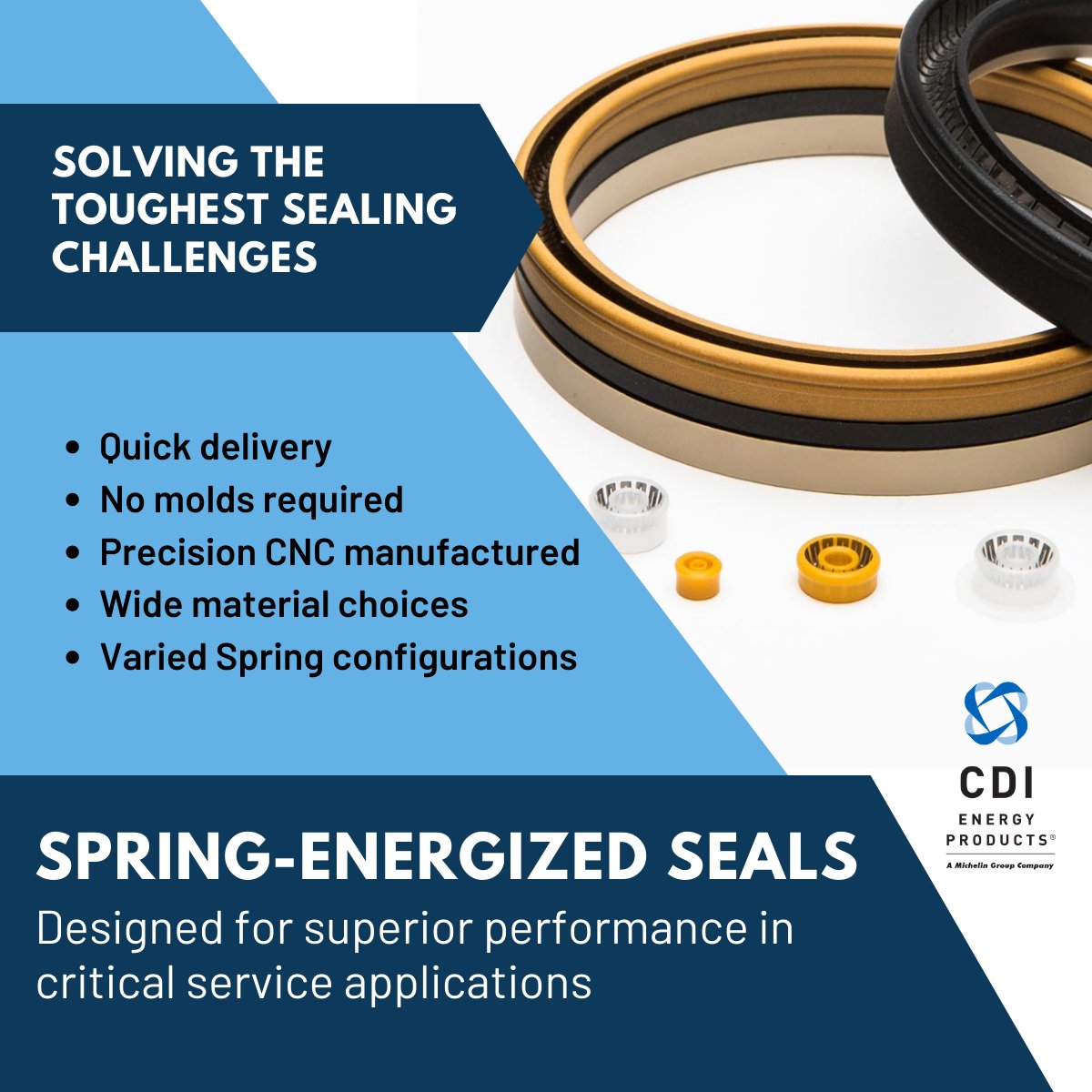CDIProducts's tweet photo. Spring-energized seals provide long-lasting and dependable sealing solutions in critical applications and under extreme operating conditions. https://t.co/rl3jiYduJJ
#CDIProducts
#springenergizedseals
#NORSOK
#OptiSealcomponents
#OptiSealconfigurations
#A6Rcompositeseals https://t.co/cTuLQUadIq