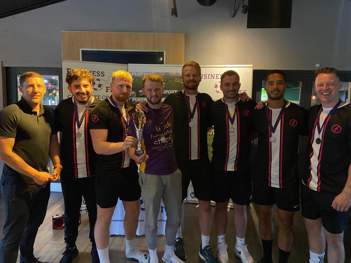 BusinessFives's tweet photo. A massive congratulations to our Top Fundraisers and Champions League Runners-Up @FinancialForce 🙌

They raised £1712 for @CFLeeds and also qualify for National Final back in Leeds in October.

Brilliant effort team! https://t.co/PHcL2HdNdm