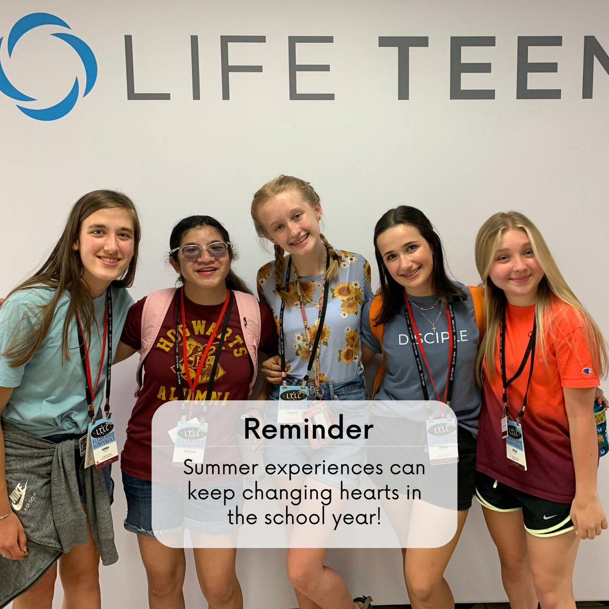 CLEyouthmin's tweet photo. Did you attend an amazing camp, conference, or retreat this summer? Here is your reminder that your experience there was real and that Jesus is still alive in your heart! As we head into the school year, reflect on your time and prepare yourself to head into mission territory! https://t.co/ySOTyRIL9d