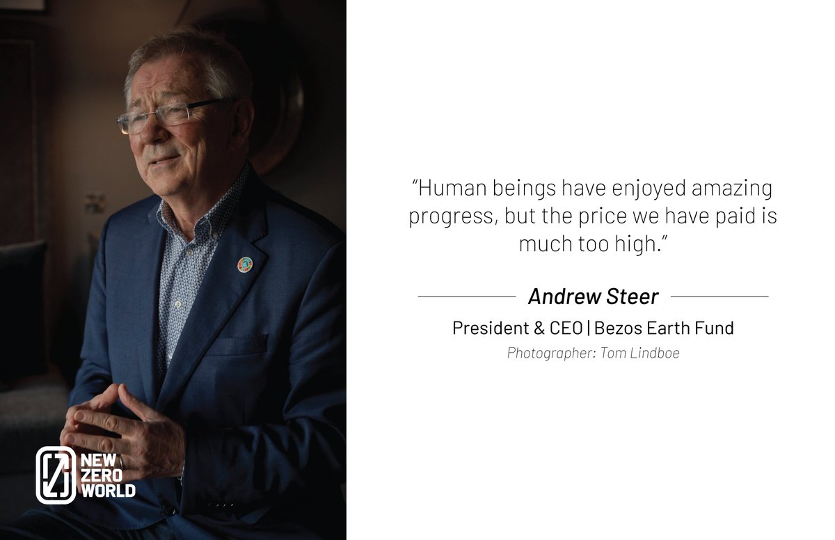 NewZeroWorld's tweet photo. Humanity's history of incredible industrial progress doesn't limit us in imagining & creating a sustainable, resilient & carbon neutral planet. Thanks to Andrew Steer & Bezos Earth Fund for the vision to protect & implement nature-based solutions for our planet. #everythingchange https://t.co/aqGv0180O7