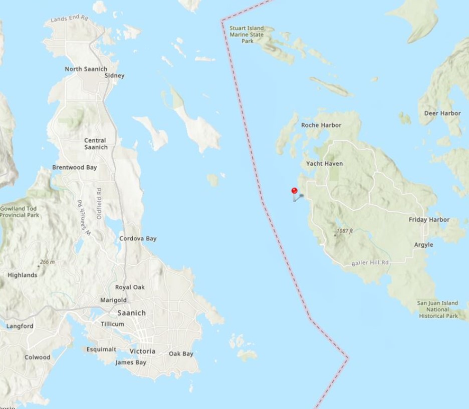GardeCotiereCAN's tweet photo. #GCCEnDirect: Nous travaillons avec @USCGPacificNW suite au naufrage du bateau de pêche #AleutianIsle au large des îles San Juan dans les eaux 🇺🇸 samedi dernier. Aucune pollution n'est visible dans les eaux 🇨🇦, mais nous sommes prêts à intervenir au besoin. https://t.co/DUrT7tkVOh