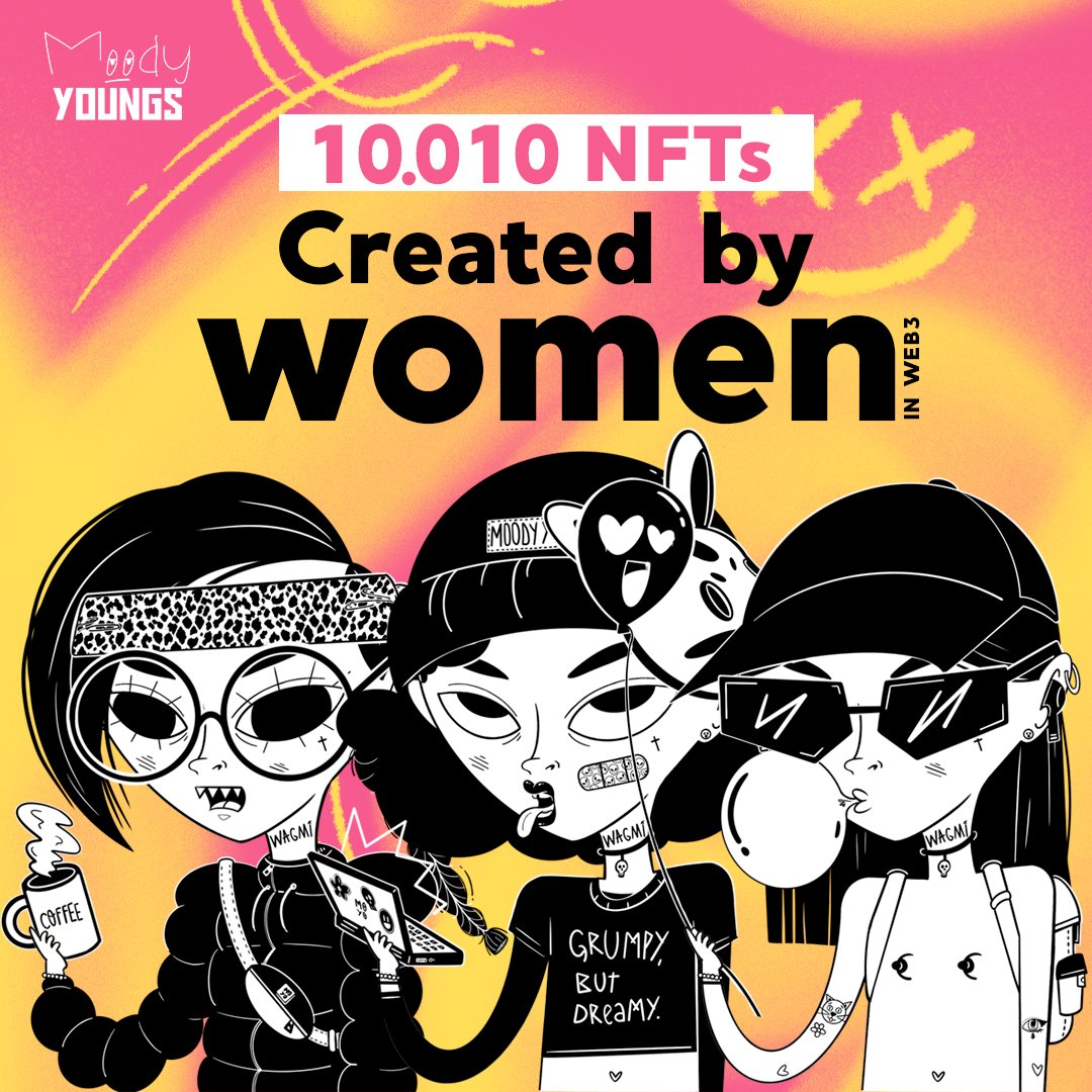 MoodyYoungs's tweet photo. Women made up 5% of all NFT art sales. Through the elevation of women in crypto, we hope to help create a more equitable space for all.
WOMAN IN WEB3

#NFT #Branding #community #PFP #CryptoArt #Web3 #nftcollector https://t.co/hAfRNRNm2Z