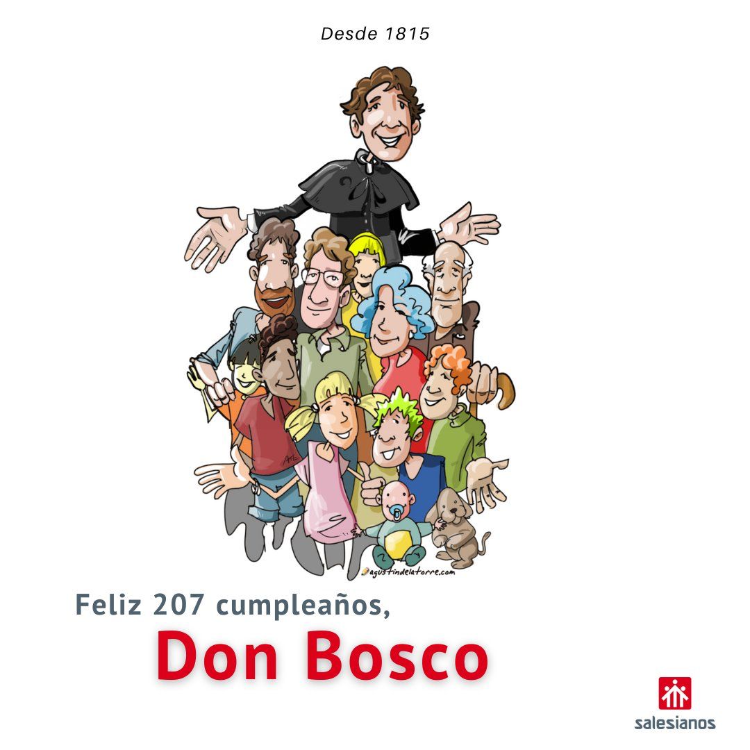 SalesianosCiuRe's tweet photo. Hoy estamos de cumpleaños, feliz 207 cumpleaños Don Bosco. https://t.co/P17CjuJkrI