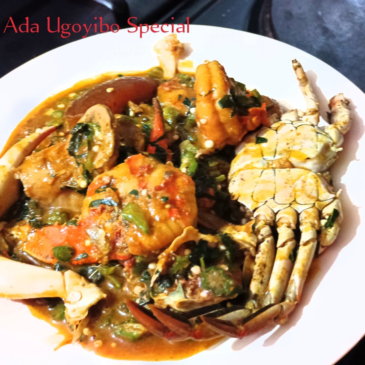 gifylicious's tweet photo. @ogwu__ego @victorcudobi @chidexbig @ChibuzoFelix_1 @saintevegreen @goddesshanyy @OFIAFURUAGU1 make una bring una plate o 🤣🤣🤣
Nothing is as delicious as Sea food Okro.😋😋😋😋
I love what I do Biko. ❤️❤️❤️.
#AbujaTwitterCommunity
#igbotwittercommunity https://t.co/GSGhWVjCiG
