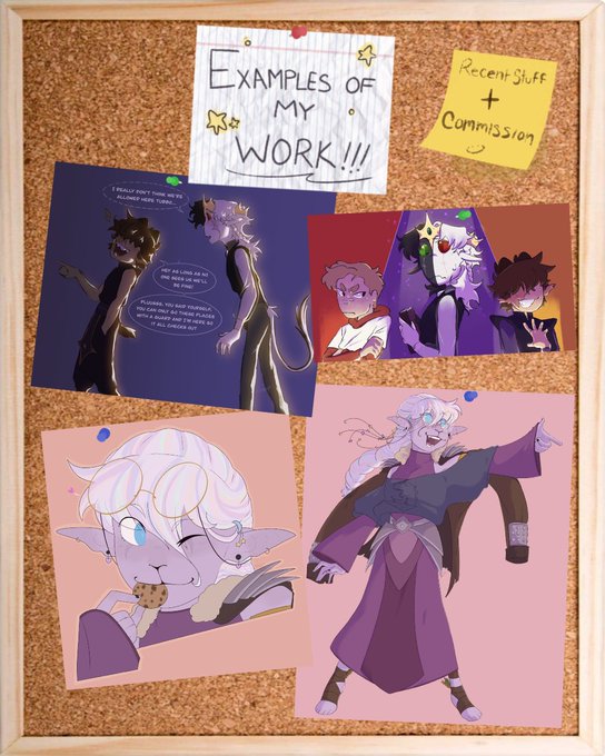 More examples ! Some commissions I've done in the first batch :D! 
