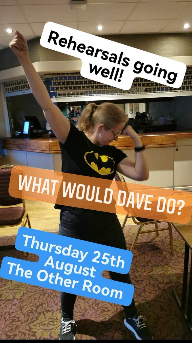 Dramatic Moose Productions (@dramatic_moose) on Twitter photo What Would Dave Do? Is being performed at <a href="/TORtheatre/">The Other Room</a> on Thursday 25th August!
otherroomtheatre.com/index.php?cID=… What Would Dave Do? Is being performed at <a href="/TORtheatre/">The Other Room</a> on Thursday 25th August!
otherroomtheatre.com/index.php?cID=…