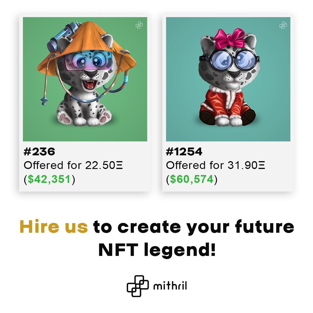 mithril_studio's tweet photo. 💰 Are you prepared for profit from your future NFTs?

Our studio will help you with this!
🔸 2D &amp; 3D NFT
🔸 NFT Concepts &amp; Arts
🔸 Animated NFT
🔸 Promo Videos and Trailers for NFT
🔸 NFT Generation

📩 Contact Us!

#mithrilstudio #nft #nftart #nftcommunity #nftartist https://t.co/FCeXB3y7el