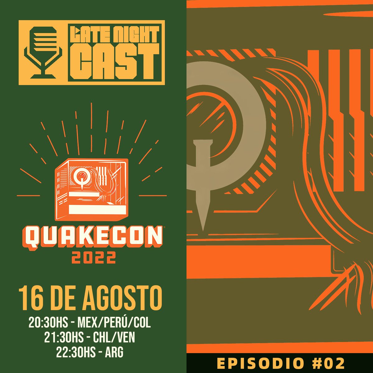 maestrosdeldoom's tweet photo. ¿Quake 2 Remaster? ¿QuakeCon ahora BethesdaCon? 

Escucha a Late Night Cast en Español en vivo y conoce más sobre los anuncios de @QuakeCon 2022 y su futuro incierto.

Síguenos en https://t.co/pXcsC5p36G 

#idsoftware #doom #quake #wolfenstein https://t.co/5Oz6mEHGZY