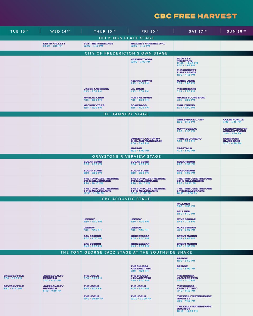 Fredericton's Harvest Music Fest tweet media