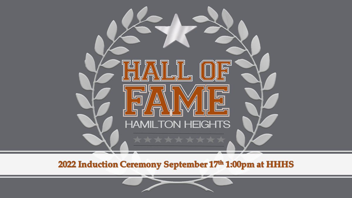 The community is invited to join us for the Class of 2022 HHHS Athletic Hall of Fame Induction Ceremony on Sept 17. Purchase your tickets from mstreet@hhschuskies.org today and plan to help us celebrate 4 individuals and one team who are among some of Heights’ athletic greats!