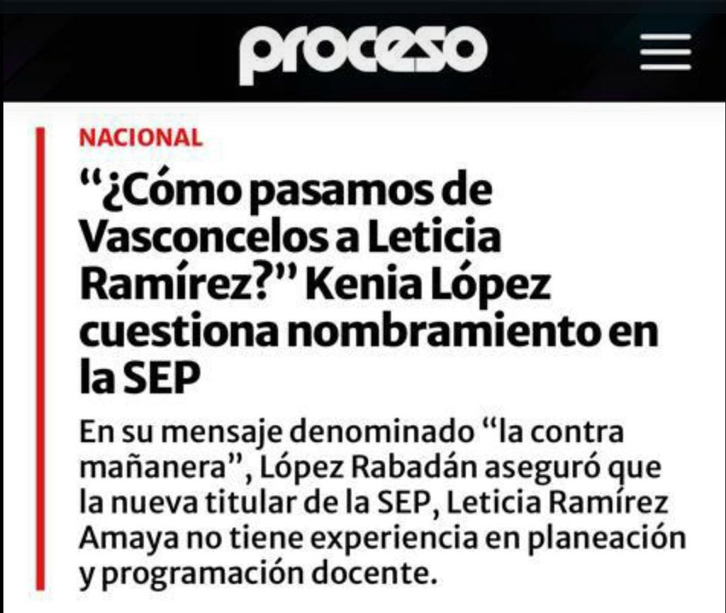 Dra. Kenia López Rabadán tweet media