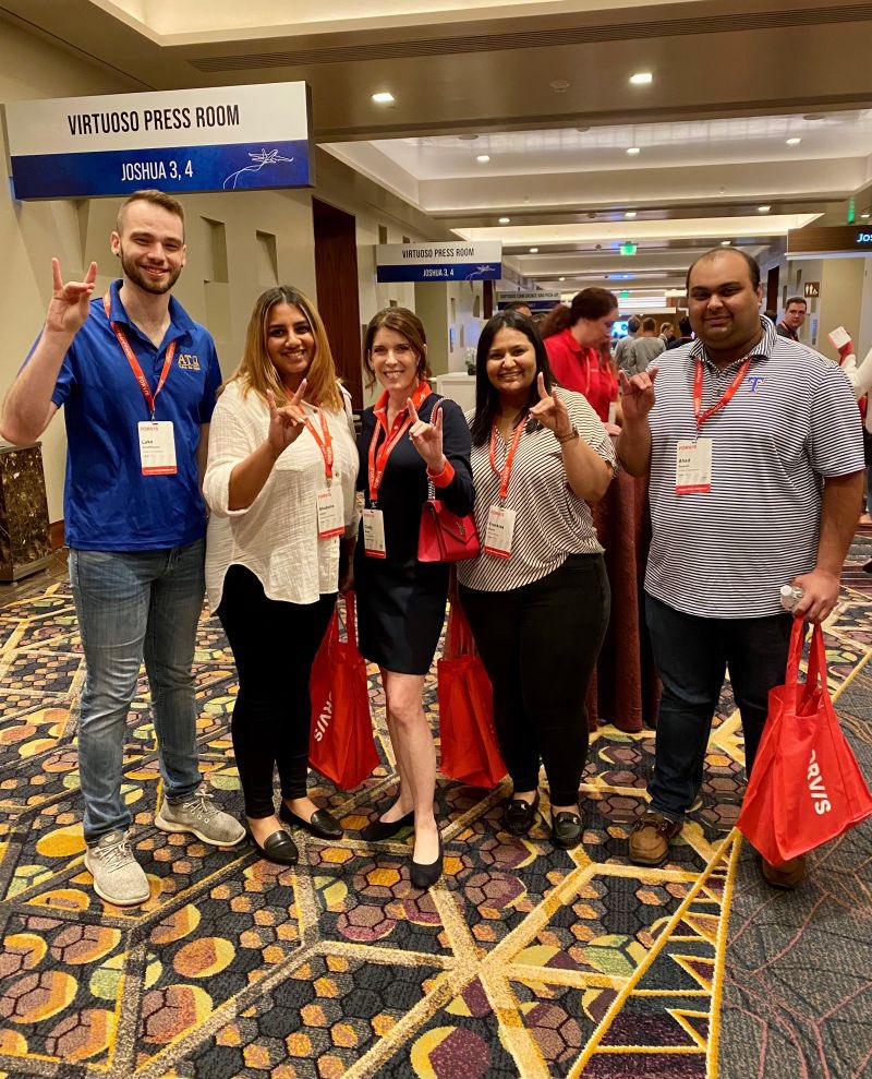AStateGriffin's tweet photo. Check out what our NGCOB alums are doing!
βForvis Arkansas State graduates learning and networking with team members at the Forvis Forward Vision Conference in Las Vegas.
Luke, Shabana, me, Frankie and Ahad - Wolves Up!β - Cindy Boyle
#AStateGriffin #AStateMade #Forvis https://t.co/iPCKc3rhXZ