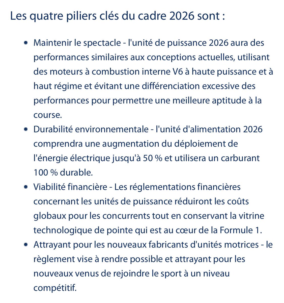AuRupteur's tweet photo. La FIA a sorti :
- La confirmation des règlements techniques, sportifs et financiers pour les PU 2026.
- Les modifications apportées aux Règlements Techniques F1 2022 et 2023 pour traiter la question du marsouinage et introduire des normes de sécurité plus strictes pour l'arceau. https://t.co/TEAPNnzsgn