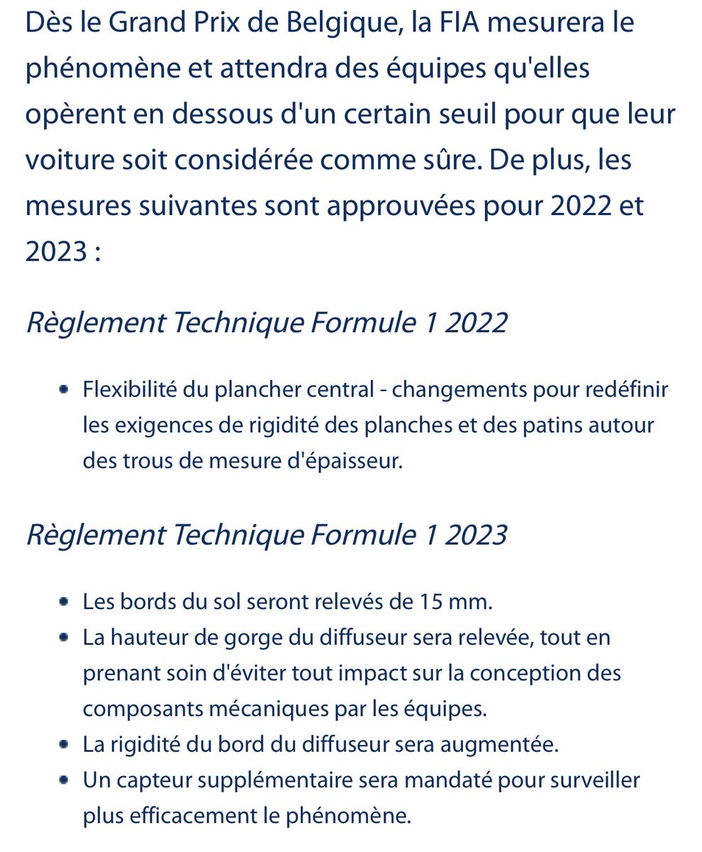 AuRupteur's tweet photo. La FIA a sorti :
- La confirmation des règlements techniques, sportifs et financiers pour les PU 2026.
- Les modifications apportées aux Règlements Techniques F1 2022 et 2023 pour traiter la question du marsouinage et introduire des normes de sécurité plus strictes pour l'arceau. https://t.co/TEAPNnzsgn