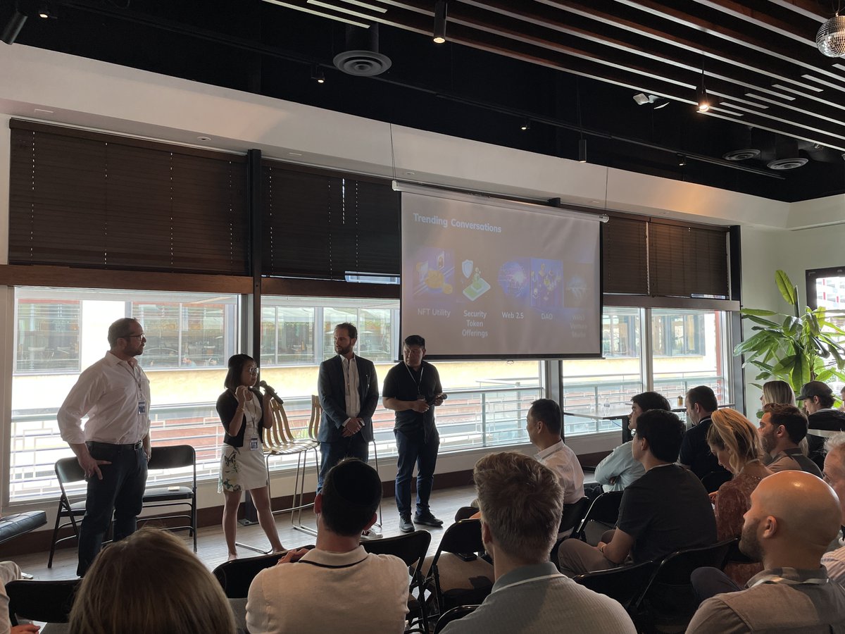talino_x's tweet photo. And that’s a wrap! Our panel just went through an in-depth discussion of #web3 in action. We didn’t expect such a huge turnout! Looking forward to more events like this in the future.
Follow us on our socials: https://t.co/yEVBe3DtJG
#LATechWeek #web3accelerated #NFT #talinoX https://t.co/SnLw9QGPNo