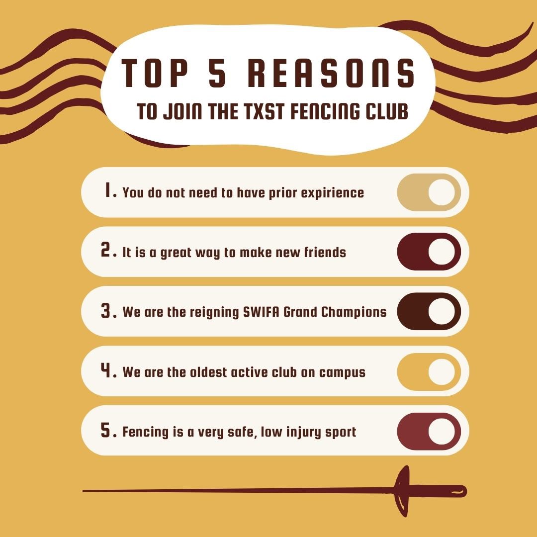TXSTFencingClub's tweet photo. We are so excited to meet this year’s new Bad News Bobcats @TXSTrec @txst https://t.co/koQUsBRG4C