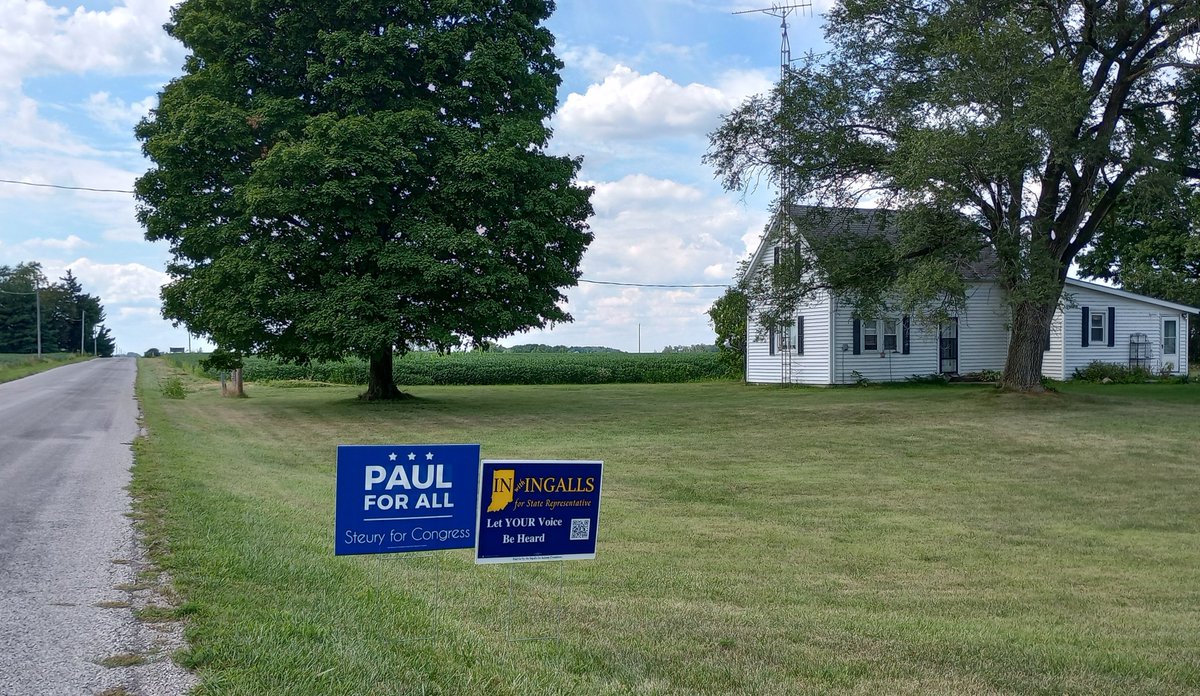 Ingalls4IN50's tweet photo. Yes, even farmers in rural Wabash, Indiana are ready to vote blue this November 8.
@paulforall22 and #INwithINGALLS
#HoosierTwitter https://t.co/4Ybb6noD6s