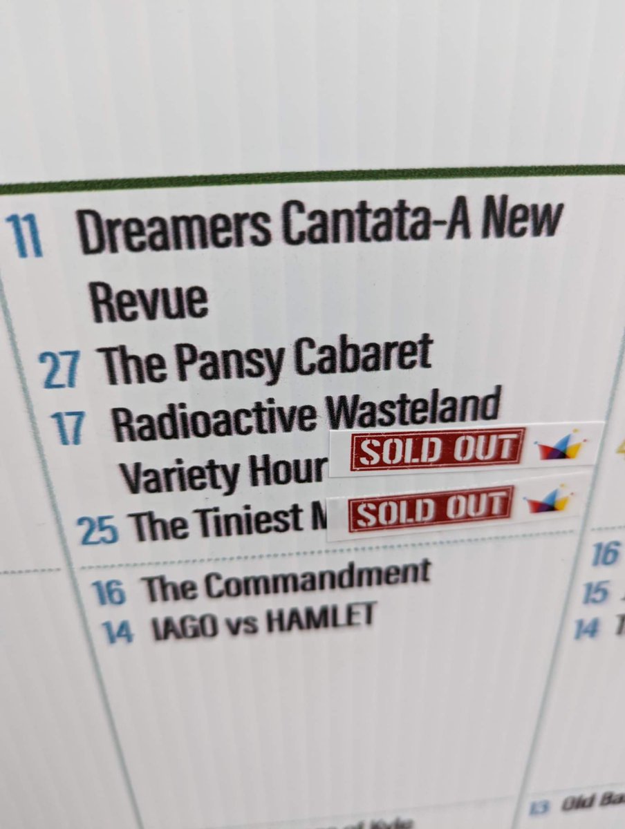 debssketch's tweet photo. Don't worry! There are still tickets available for tonight's performance of Radioactive Wasteland Variety Hour at 5pm! However, you may wanna grab em quick... Sunday's show was a certified sellout! #yegfringe #destinationfringe https://t.co/DFKe1fcApA