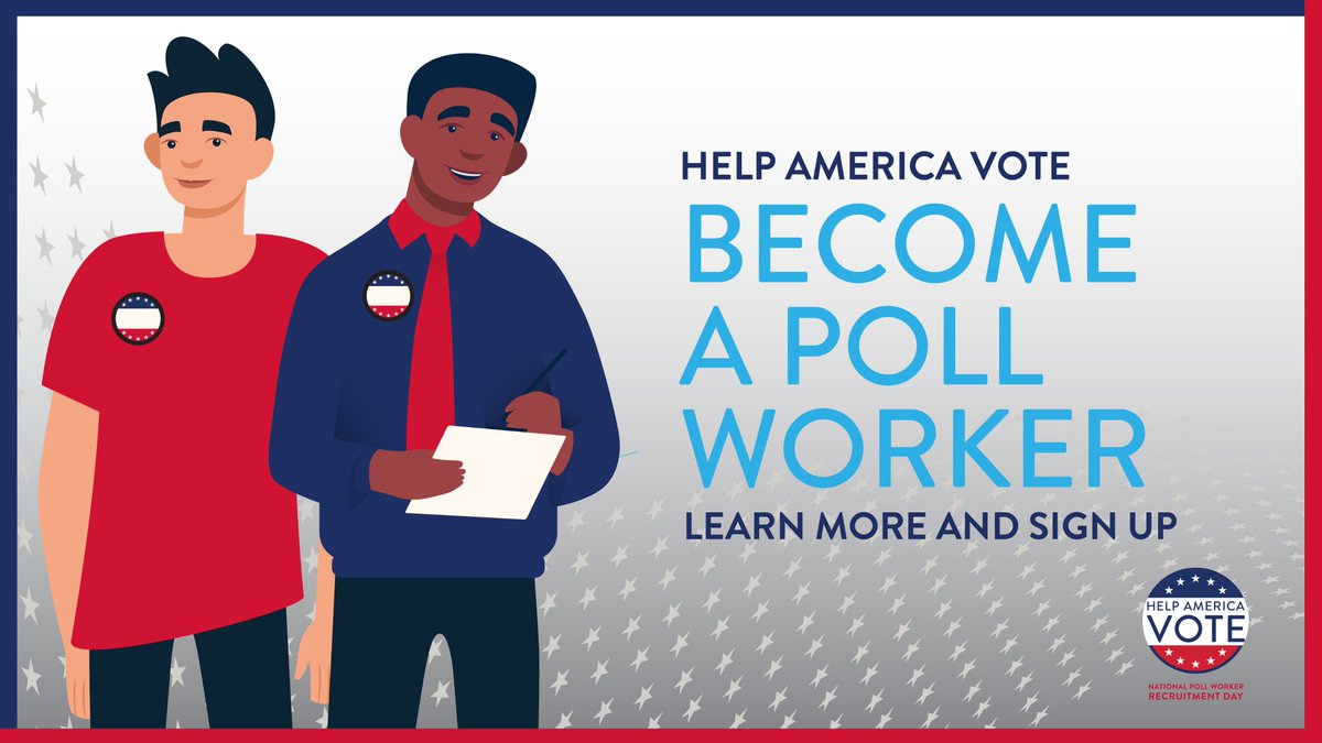 ElkhartCountyEB's tweet photo. Are you interested in working the polls this November?  If so, contact your party chair to sign up!  
Republican - Dan Holtz at danholtz@troyerproducts.com
Democratic - Chad Crabtree at chad@alumni.iu.edu https://t.co/xYVHmE7GcH