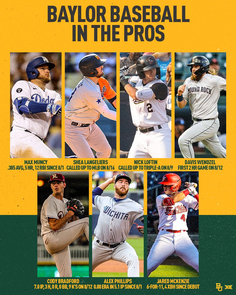 It's a good time to be a Bear 🔥

#SicEm 🐻⚾️