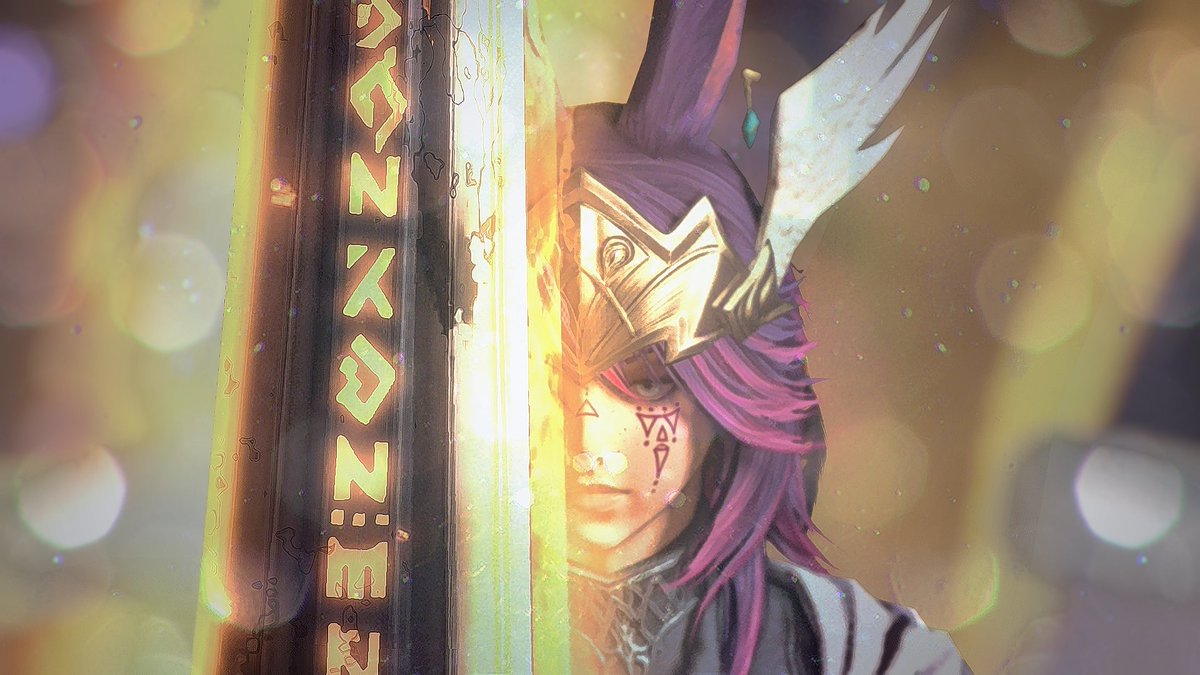 GrumpyManGaming's tweet photo. Two sides #FFXIVScreenshots #FFXIV #GPOSERS #NenekoColorS #Viera https://t.co/6dCqwAnPIP