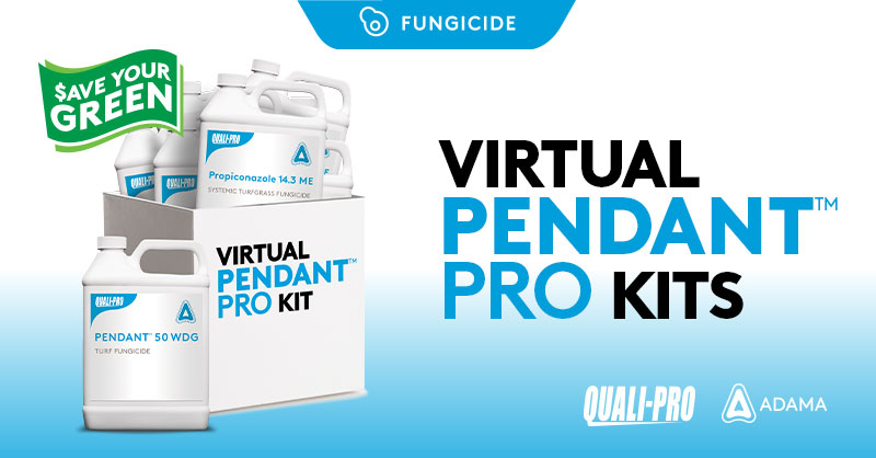 Quali_Pro_CAN's tweet photo. Snow mould is good at infecting turf; Virtual PENDANT™ PRO Kits are great at preventing it. Talk to your Quali-Pro retail partner today about our Virtual Kits and #SaveYourGreen!