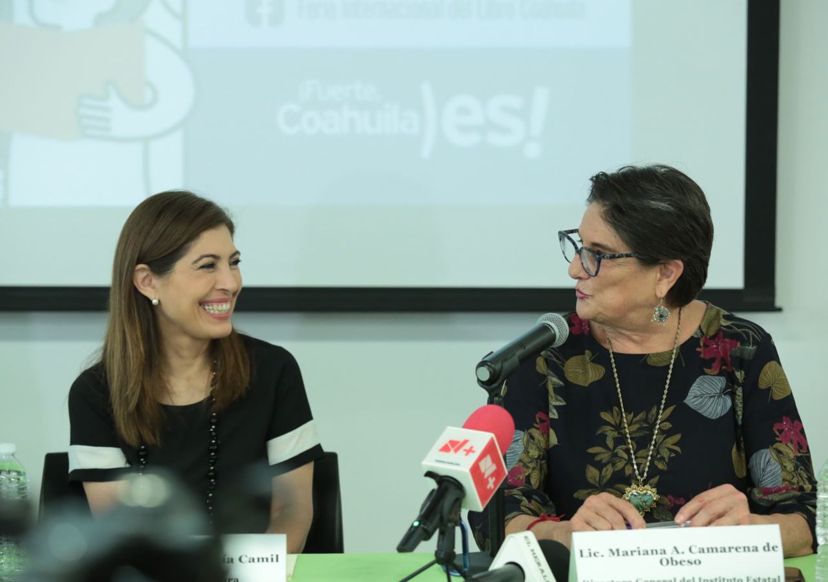CulturaCoahuila's tweet photo. La fiesta de las letras llega a su edición XXIV, la @FILCoahuila es la oportunidad para conectarse con nuevos lectores, autores y editores. @SofyCamil  presentó la #FiestaDeLasLetras con la presencia de @guanajuato invitado de honor, #Guatemala y @RadioEducacion 
@mrikelme @UAdeC https://t.co/aB9fUG09t1