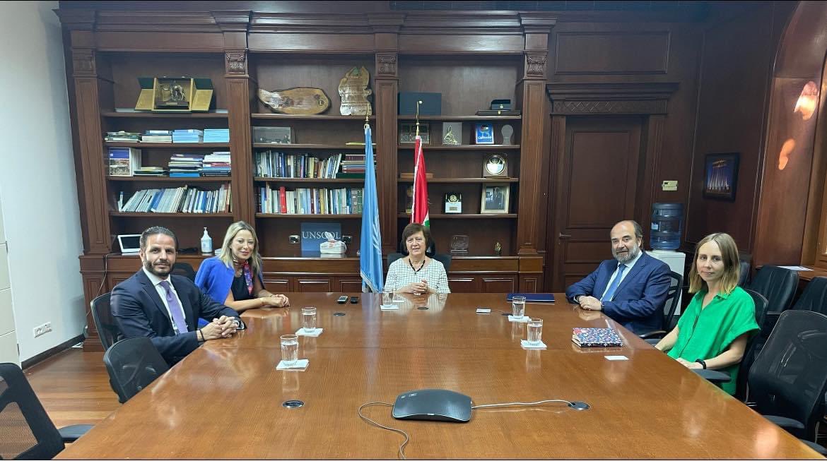 marcgsaad's tweet photo. Honoured to visit @UNSCOL Ms. Joanna Wronecka today where we handed her a petition addressed to @UNHRC, adopted by the #StrongRepublic🇱🇧 block of MPs, calling for a Fact Finding Commission that can reveal the #truth on the #BeirutBlast on Aug. 4, 2020.
@DrGhadaAyoub
@OkaisGeorge https://t.co/DrZM6G17is