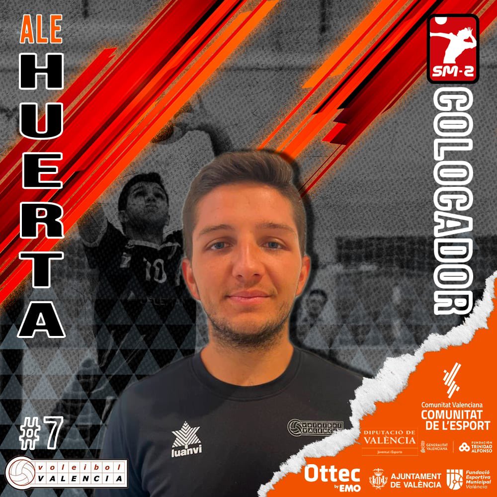 🧡🏐💥 ¡RENOVACIÓN! 🧡🏐💥

🔝 Empezamos con la presentación de los jugadores que formarán parte del primer equipo masculino, y que menos que hacerlo con uno de los capitanes.

¡ALEJANDRO HUERTA! <a href="/AHuerta7/">Alejandro Huerta</a> 

#AMUNTCVV
#SOMOSVOLEYVALENCIA
#VAMOSVALENCIA