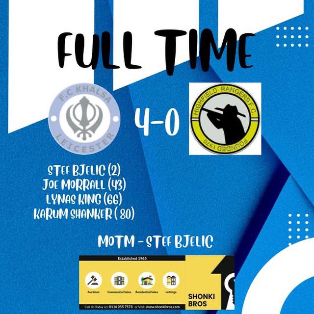 Well deserved 3 points this evening against <a href="/HighfieldRange1/">Highfield Rangers Official</a> in difficult weather conditions, imposed  ourselves on the opppsition and ran out deserved 4-0 winners MOTM 🏆 <a href="/stefan_b9/">Stef</a>