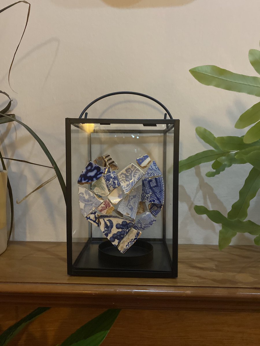 I’m so pleased with these. Heart mosaics made from pieces of pottery found in my field of dreams, probably dating from the 1800/1900’s. No pieces of pottery were broken to make the hearts, just  a jigsaw out of the many pieces of pottery I’ve found ❤️

etsy.me/3yKEiq6