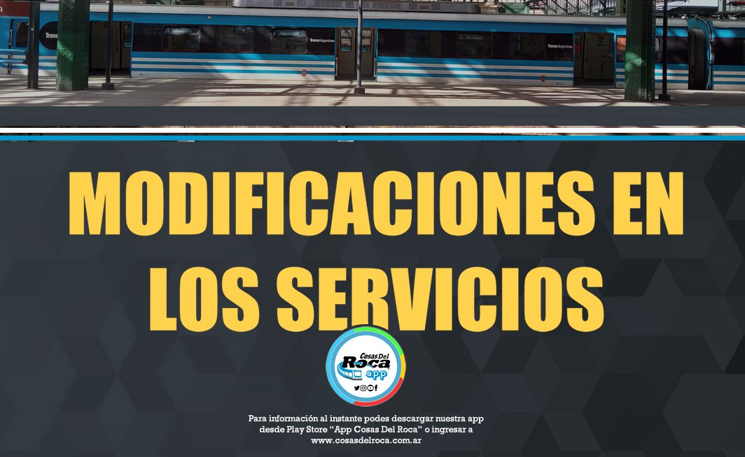 ⚠️ #TrenRoca Mañana miércoles 17, se mantendrá limitado el servicio vía Circuito. Bosques T hasta F. Varela y Bosques Q hasta Berazategui.
Ramal  Bosques/Gutiérrez: suspendido.
