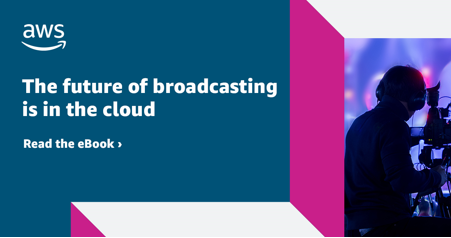 AWSforMedia's tweet photo. AWS Media Services offer powerful features designed for broadcasting. Read the eBook to see how broadcast customers innovate with the cloud. https://t.co/PDOwizvqJY https://t.co/DDct4vPydr