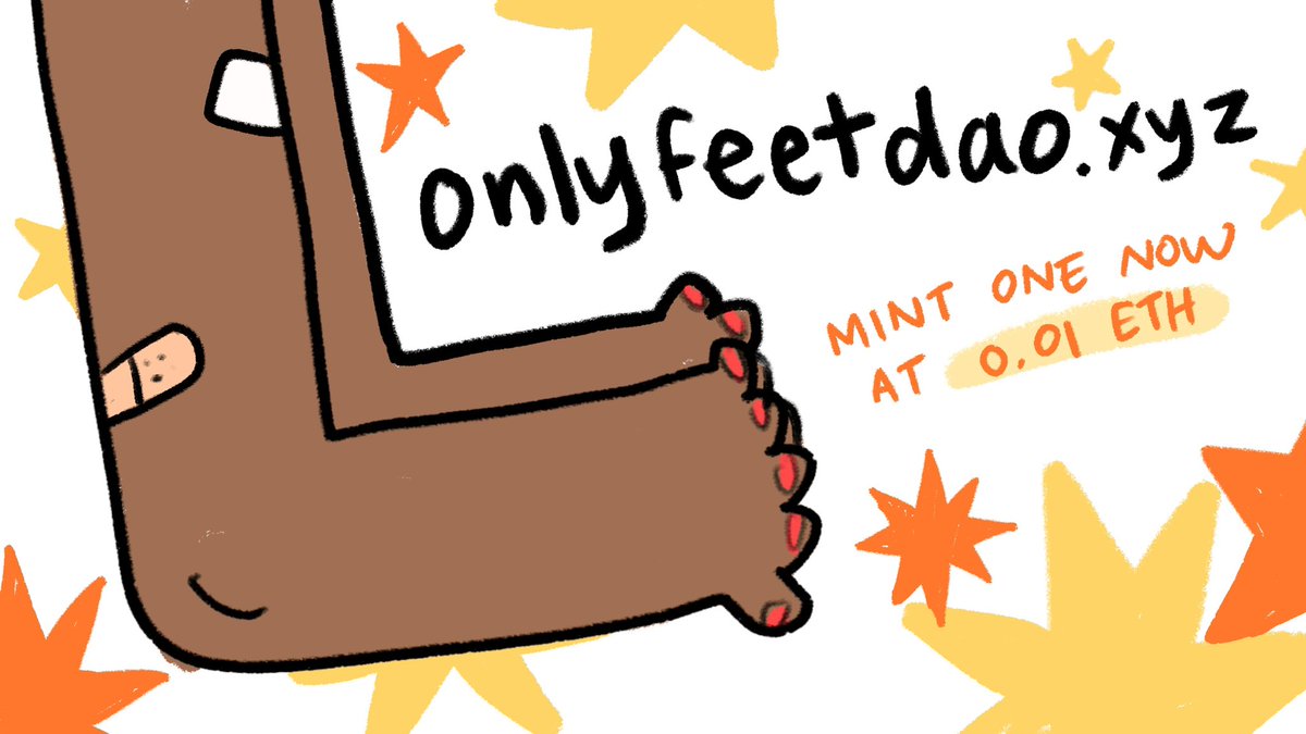 🔥OUR HOT NEW DOMAIN🔥 
onlyfeetdao.xyz

Check the collection: opensea.io/collection/onl…