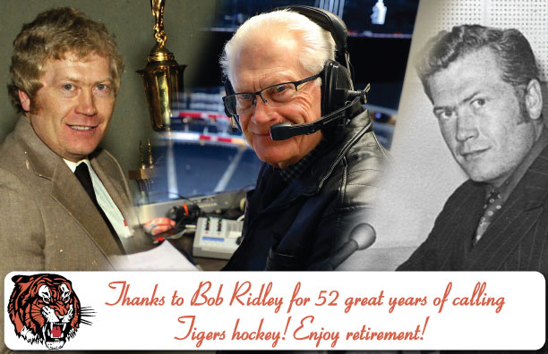 For 52 years Bob Ridley was the voice of the Medicine Hat Tigers. Bob will be greatly missed and we wish him all the best on his retirement.