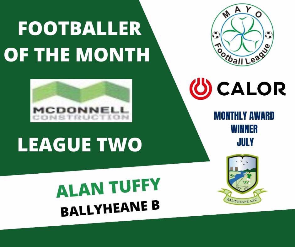 July Award Winners
The U21 and U18 award winners for the month will be announced tomorrow evening
