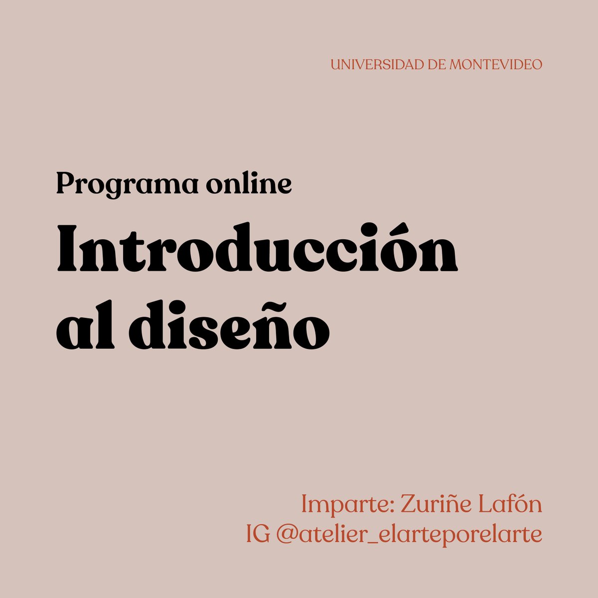 FCOM lanza el Programa digital de Introducción al Diseño, coordinado por la profesora Zuriñe Lafón (<a href="/elarteporelarte/">Zuriñe Lafón</a>). 

📍 100% virtual 
🗓️ 2 meses, martes y jueves de octubre y noviembre
✅Sin conocimientos previos

Información y programa: bit.ly/3QNW4Ah