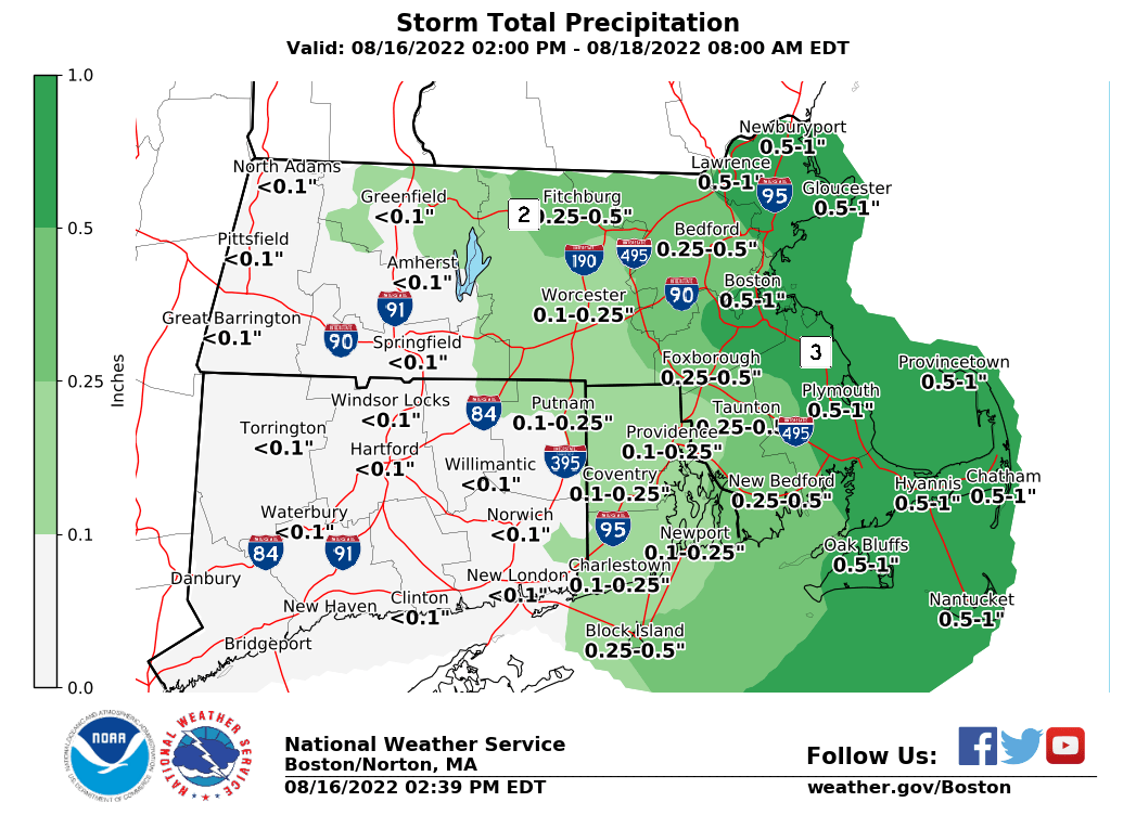 NWSBoston's tweet photo. [Afternoon Briefing] An anomalous late summer Nor'easter will impact eastern Massachusetts tonight &amp; Wednesday, with strong winds &amp; heavy rain for Cape Cod &amp; the Islands. Still uncertainty how far west beneficial rains will track. #MAwx #RIwx #Boston #CapeCod #Nantucket https://t.co/aC4FMJ5OVB