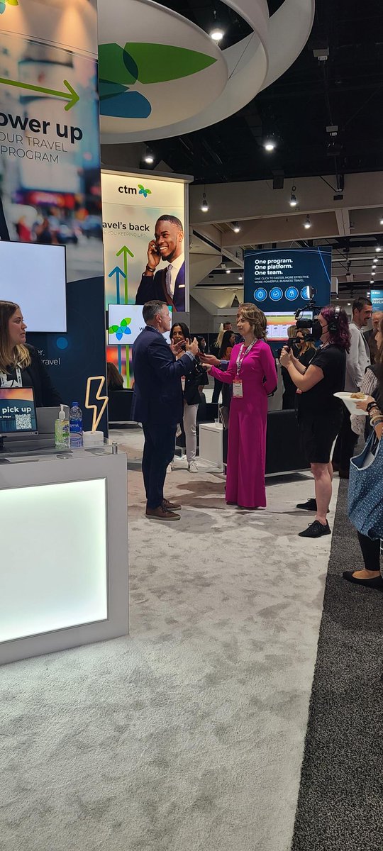 TravelCTM_US's tweet photo. Are you ready for an exciting day 2 at GBTA Convention?

The CTM team had a blast welcoming clients, partners, and even the @GlobalBTA crew to our booth yesterday. 

Stop by today at booth 3037 for even more to explore: https://t.co/hDDx2ttRA7

#gbta #gbta2022 #gbtaglobal https://t.co/9RCWTNobbG