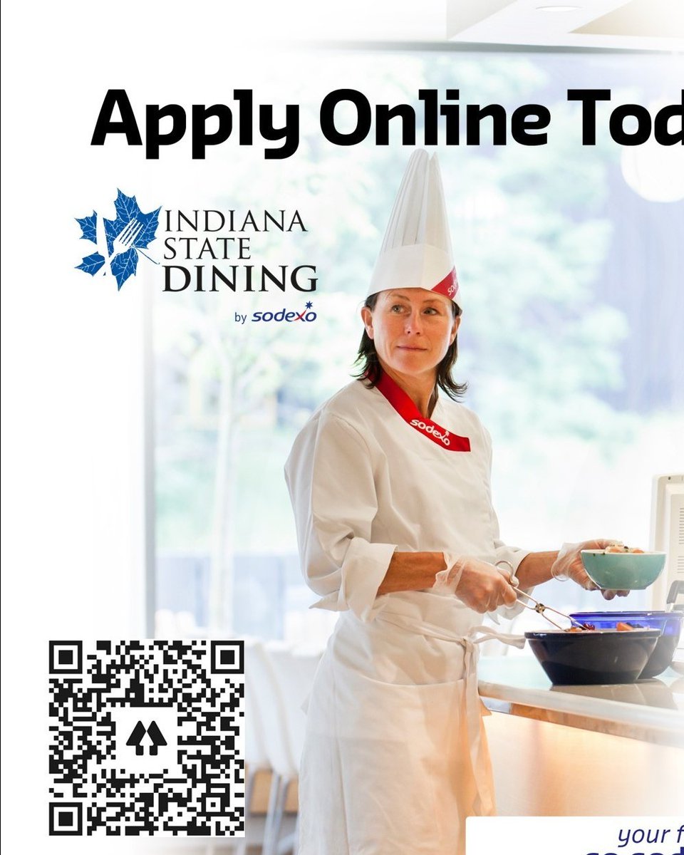 indstate_dining's tweet photo. Job opening available!  Sign on bonus upon hiring! https://t.co/Qj3znOR046
