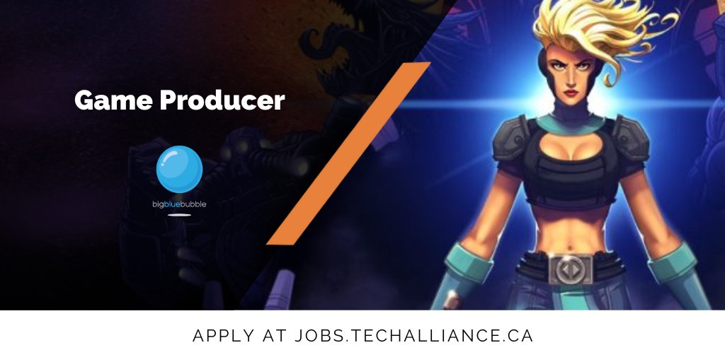 TechAlliance's tweet photo. Do you have enthusiasm for video games and a commitment to the project development process?
@BigBlueBubble wants to hear from you for their Game Producer position.
Apply at https://t.co/yX5GmTDGGU
#TechAllianceJobs #LdnOntJobs https://t.co/VPdj6wWDtK